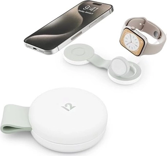 Twelve South ButterFly SE 2 в 1 Qi2 Charger white