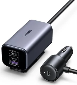 Ugreen 150W GaN PD3.0 зарядка в машину с 4-Ports