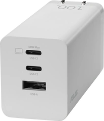 ASUS AC100-02, 3-port, GaN Charger, 100W, white
