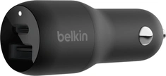 Belkin BoostCharge зарядка в машину с 2 разъемами and PPS 37W black