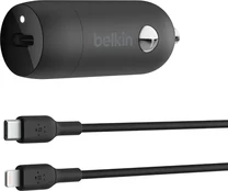Belkin BoostCharge 30W USB-C зарядка в машину с USB-C/Lightning cable black