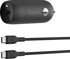 Belkin BoostCharge 30W USB-C зарядка в машину с USB-C/USB-C cable black