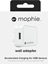 mophie Power adapter USB-A 5V (UK) white