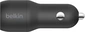 Belkin BoostCharge Dual USB-A зарядка в машину 24W + USB-A to USB-C black