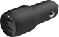 Belkin BoostCharge Dual USB-A зарядка в машину 24W + USB-A to USB-C black