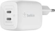 Belkin BoostCharge Pro USB-C-GaN charger с 2 разъемами and PPS (45W) white