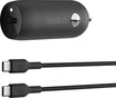 Belkin BoostCharge 30W USB-C зарядка в машину с USB-C/USB-C cable black