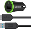 Belkin зарядка в машину + USB cable, 1x USB, 2.1A