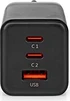 Nedis Charger 65W GaN quick charging function 3x USB-A/2x USB-C black