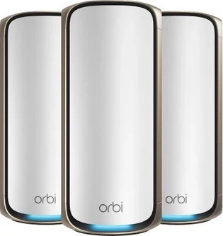 Netgear Orbi Wi-Fi 7, 970 Serie RBE973S, BE27000, Router und 2x Repeater Set, 3er-Bundle