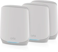 Netgear Orbi Wi-Fi 6, 760 Serie RBK763S, AX5400, Router und 2x Repeater Set, 3er-Bundle