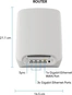 Netgear Orbi Wi-Fi 6, 760 Serie RBK762S, AX5400, Router und Repeater Set, 2er-Bundle